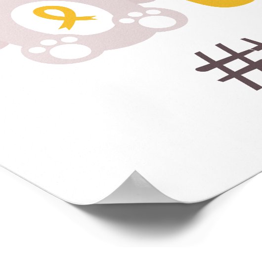 kinderkanker. Custom pray support Poster Afdrukken (Hoek)