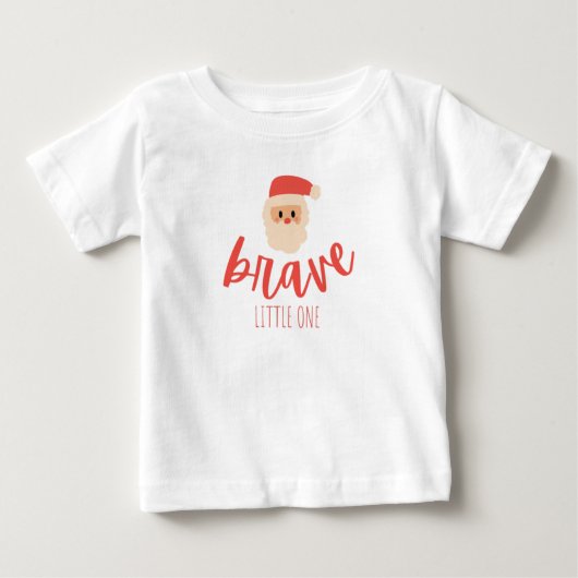 Kinderkanker. Dapper. Kerst Baby T-shirt (Voorkant)