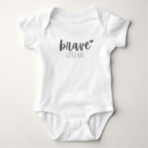 kinderkanker. dappere Baby Bodysuit Een stuk