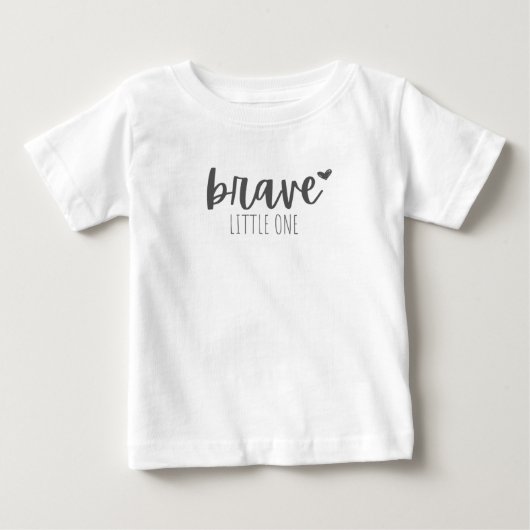 Kinderkanker. Dappere kleine. Baby T-shirt (Voorkant)