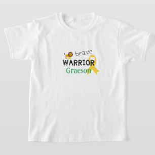 kinderkanker.dappere krijger.Custom Kinder T-Shirt
