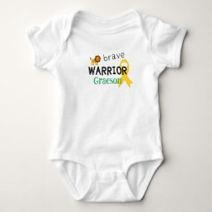 kinderkanker.dappere krijger.CustomBabyBody-pak Romper