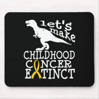 Kinderkanker DIPG Awareness Exinct Gold Ribbo Muismat