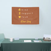 kinderkanker gepersonaliseerde naam Banner Sign (Beurs)