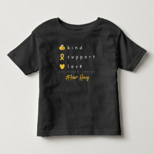 kinderkanker gepersonaliseerde naam peuter T-shirt