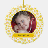 Kinderkanker Gold Ribbon Ornament (Achterkant)