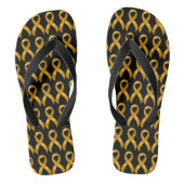 Kinderkanker Gold Ribbon Teenslippers (Voetbed)