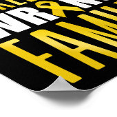 Kinderkanker heeft het verkeerde lint van de famil poster (Hoek)