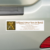 Kinderkanker Hero aan boord Bumpersticker (Op auto)