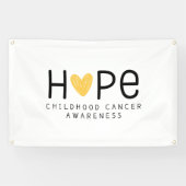 kinderkanker hoop Banner Outdoor Sign (Horizontaal)