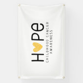 kinderkanker hoop Banner Outdoor Sign (Verticaal)
