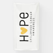 kinderkanker hoop Banner Teken (Verticaal)