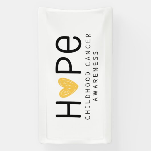 kinderkanker hoop Banner Teken (Verticaal)