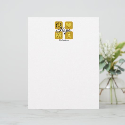 Kinderkanker Hoop liefde voor inspiratie (Staand voorkant)