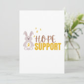 Kinderkanker. Hoop op ondersteuning. Briefpapier Kaart (Staand voorkant)
