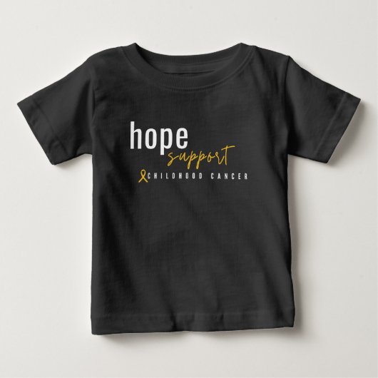 kinderkanker hoop steun Baby T-Shirt (Voorkant)
