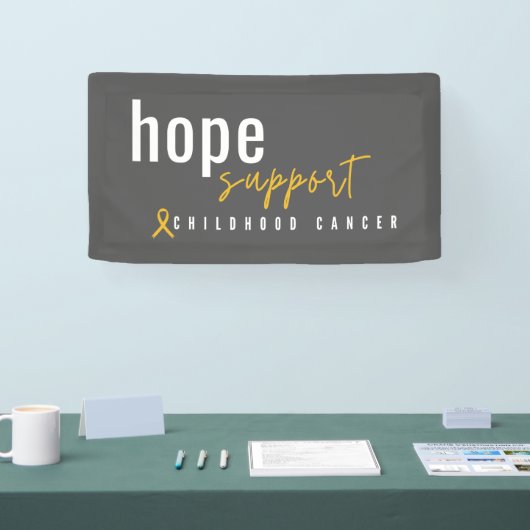 kinderkanker hoop steun Banner (Beurs)