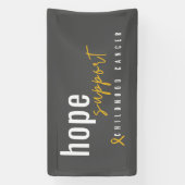 kinderkanker hoop steun Banner (Verticaal)