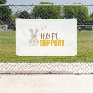 kinderkanker. hoop steun Banner Outdoor teken