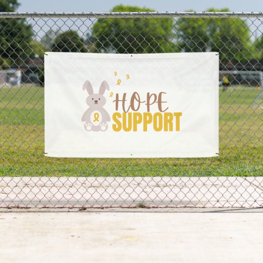 kinderkanker. hoop steun Banner Outdoor teken (Insitu)