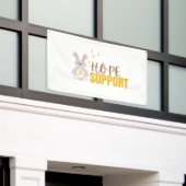 kinderkanker. hoop steun Banner Outdoor teken (Buitenkant Gebouw)