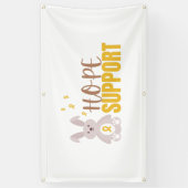kinderkanker. hoop steun Banner Outdoor teken (Verticaal)