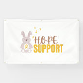 kinderkanker. hoop steun Banner Outdoor teken (Horizontaal)