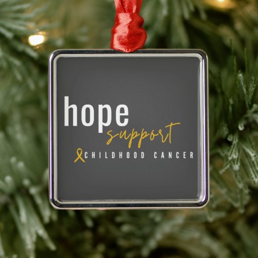 kinderkanker hoop steun Kerstmis Ornament (Boom)