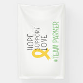 kinderkanker. hoop #team Naam aangepaste Banner (Verticaal)
