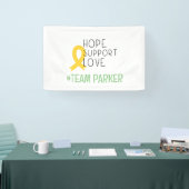 kinderkanker. hoop #team Naam aangepaste Banner (Beurs)