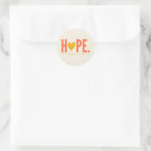kinderkanker HOPE gouden hart Stickers Labels (Tas)