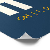 kinderkanker HOPE hart Poster Prints Teken (Hoek)