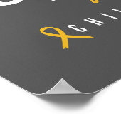 Kinderkanker Hope Ondersteuning Poster & Prints (Hoek)