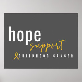 Kinderkanker Hope Ondersteuning Poster & Prints