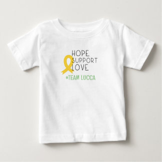 kinderkanker.hope#teamName Custom Baby T-Shirt