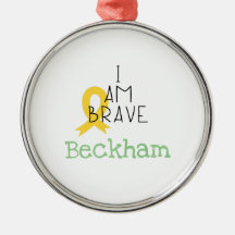 kinderkanker. Ik ben brave.Custom naam Ornament