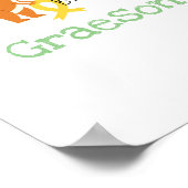 kinderkanker. Ik ben brave.Custom Poster & Print (Hoek)