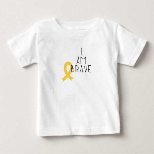 kinderkanker. Ik ben dapper. Baby T-shirt (Voorkant)