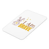 kinderkanker. Ik ben dapper. flexibele Foto magnee Magneet (Linkerzijde)