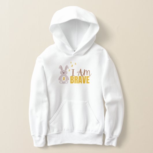 kinderkanker. Ik ben dapper. Kinder pullover hoodi (Laagn)