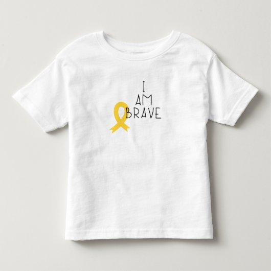 kinderkanker. Ik ben dapper. Kleuter T-shirt (Voorkant)