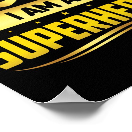 Kinderkanker Ik ben een superheld-lint Poster (Hoek)