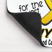 Kinderkanker Ik Draag gouden lint voor mijn zoon Muismat (Hoek)