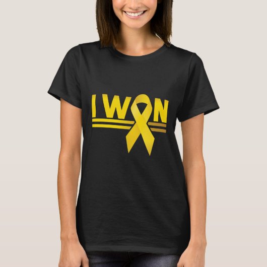 Kinderkanker Ik wil lint T-shirt (Voorkant)