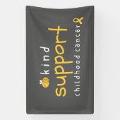 kinderkanker kan vriendelijke ondersteuning zijn B Spandoek (Verticaal)