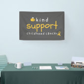 kinderkanker kan vriendelijke ondersteuning zijn B Spandoek (Beurs)