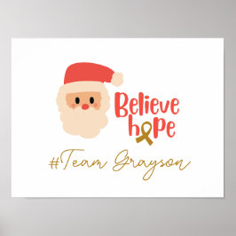 kinderkanker Kerst Aangepast Poster & Prints