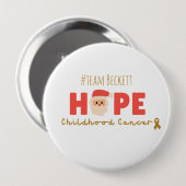 kinderkanker kerst aangepaste hoop Button (Voorkant /achterkant)