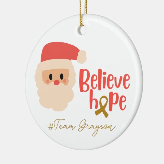 kinderkanker kerst Aangepaste Ornamenten (Links)