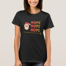 kinderkanker kerst hoop vrouwen T-shirt